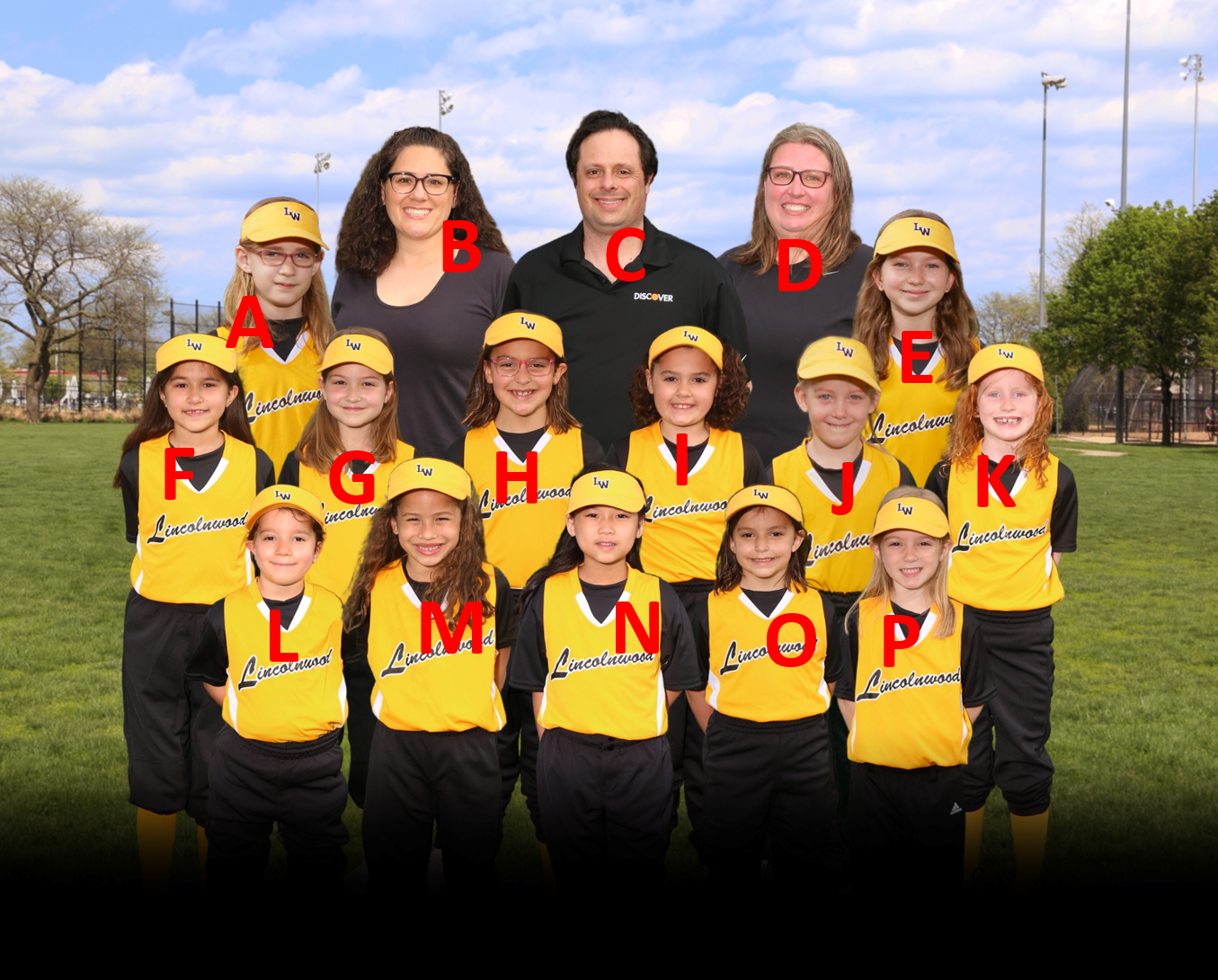 softball K-2 Yellow with letters softball K-2 Yellow with letters
